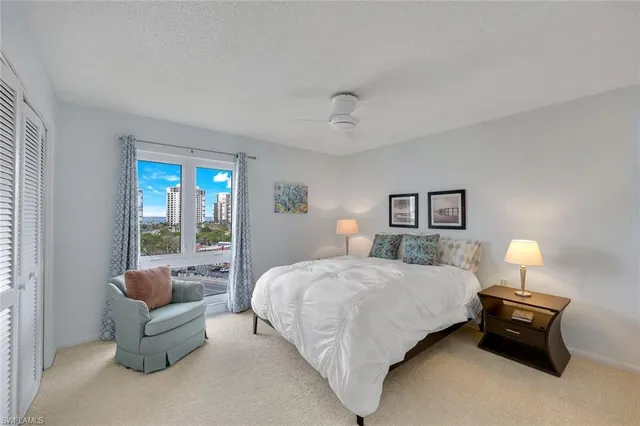 a view of a city from a balcony