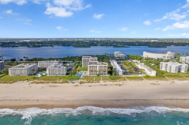 a view of a city with ocean