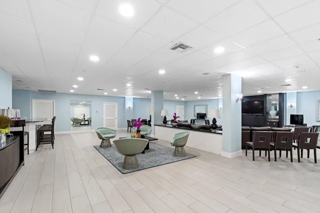 a front view of a building