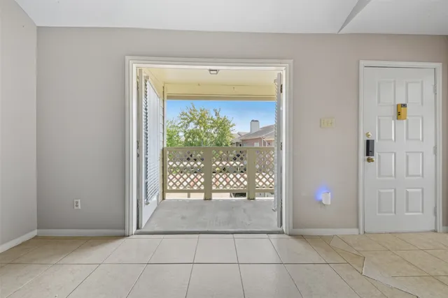 a view of front door