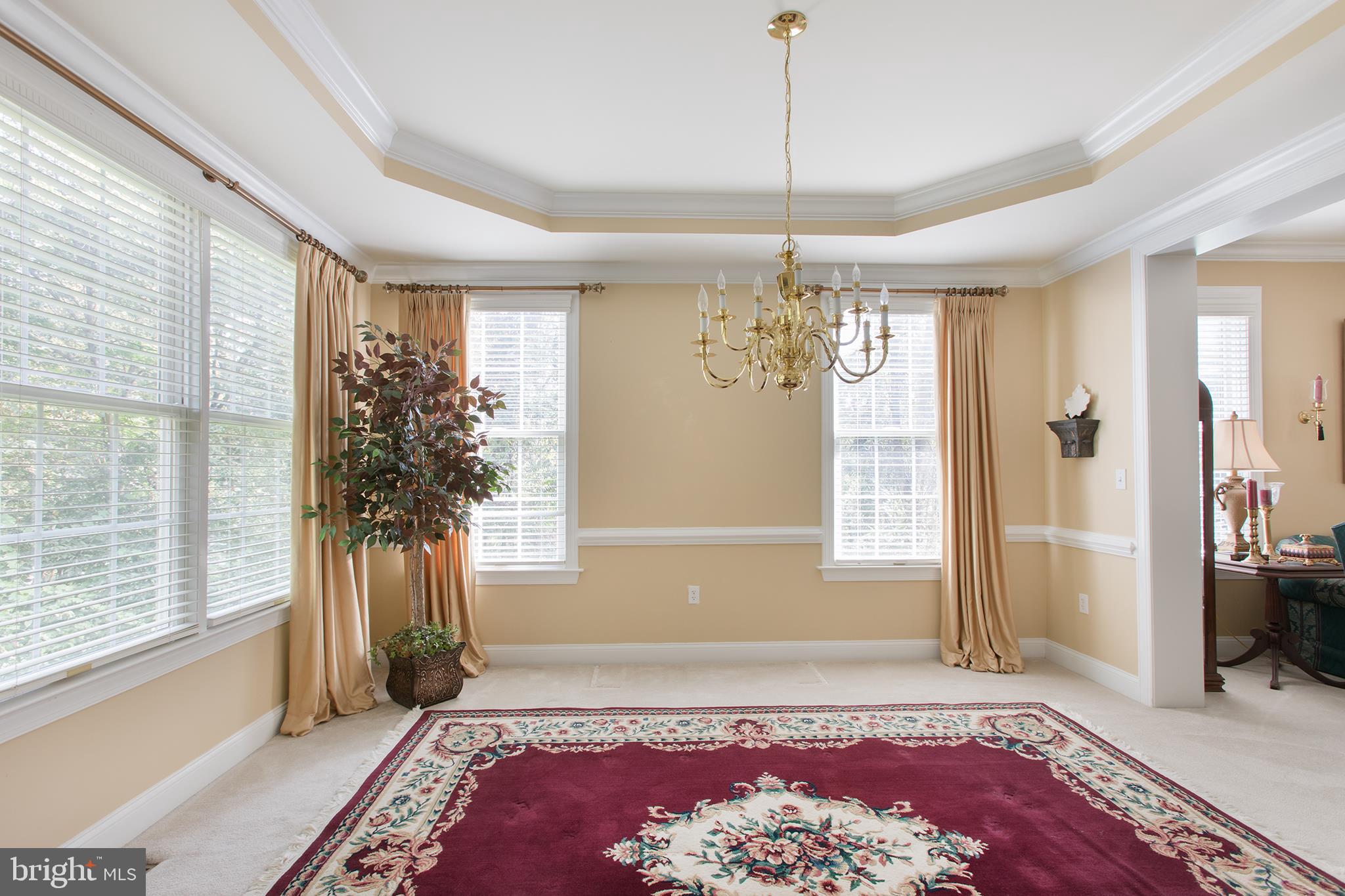 2222 Williams Church Road Hellertown, PA 18055 - Photo 9 of 28 Formal dining room with crown molding open to LV