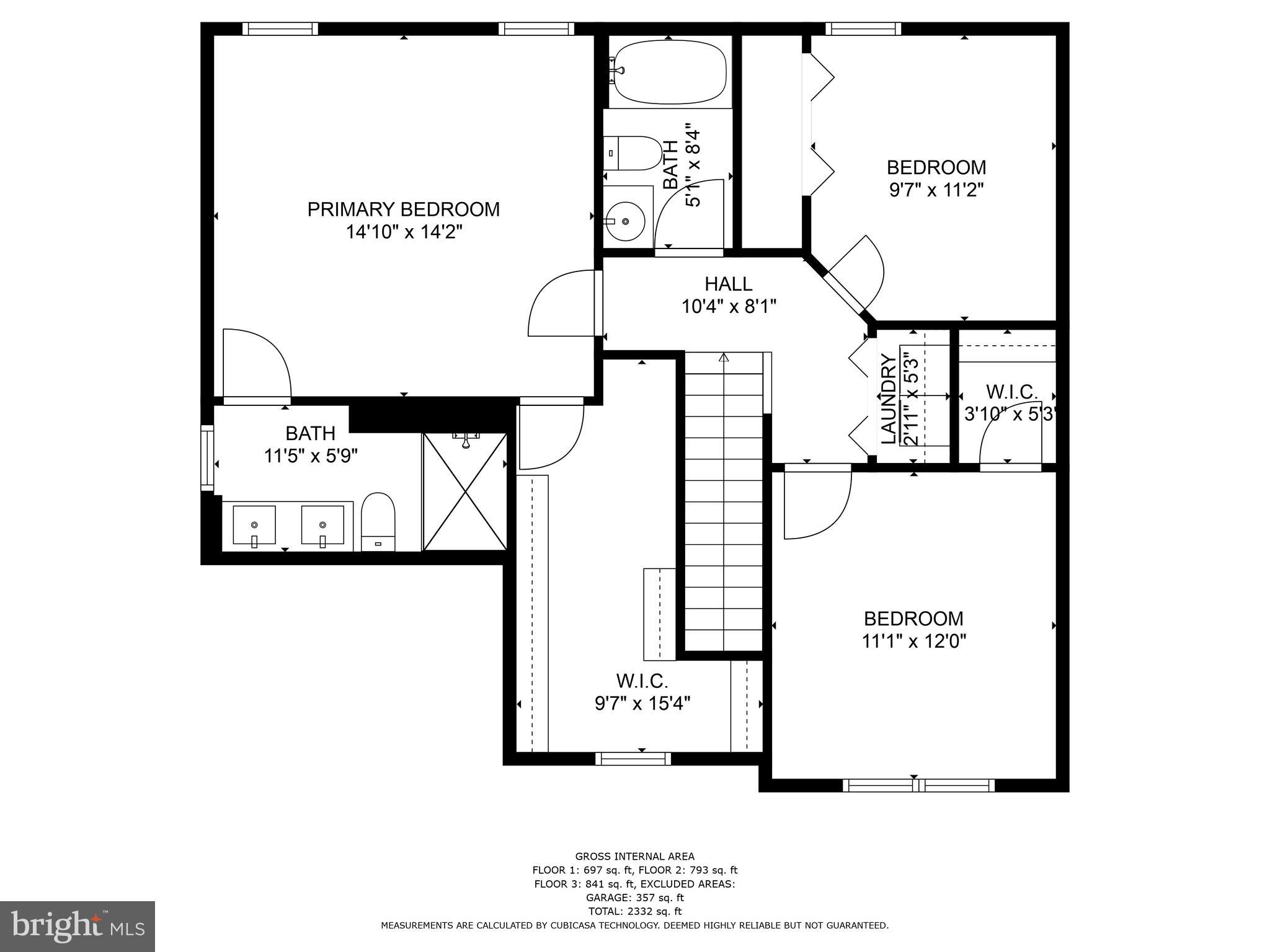 1309 Longbow Road Mount Airy, MD 21771 - Photo 60 of 60 Upper Level Floor Plan