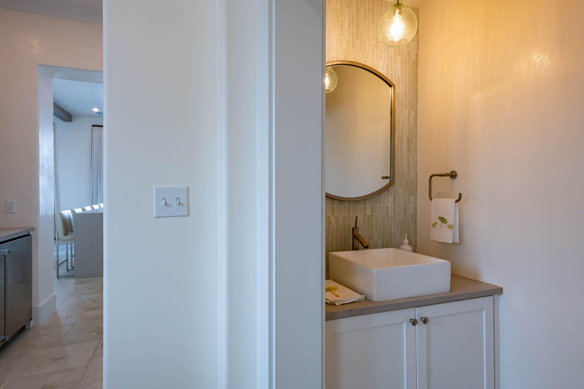 24 Sea Star Ct Inlet Beach Inlet Beach, FL 32461 - Photo 18 of 63 a bathroom with a sink and a mirror