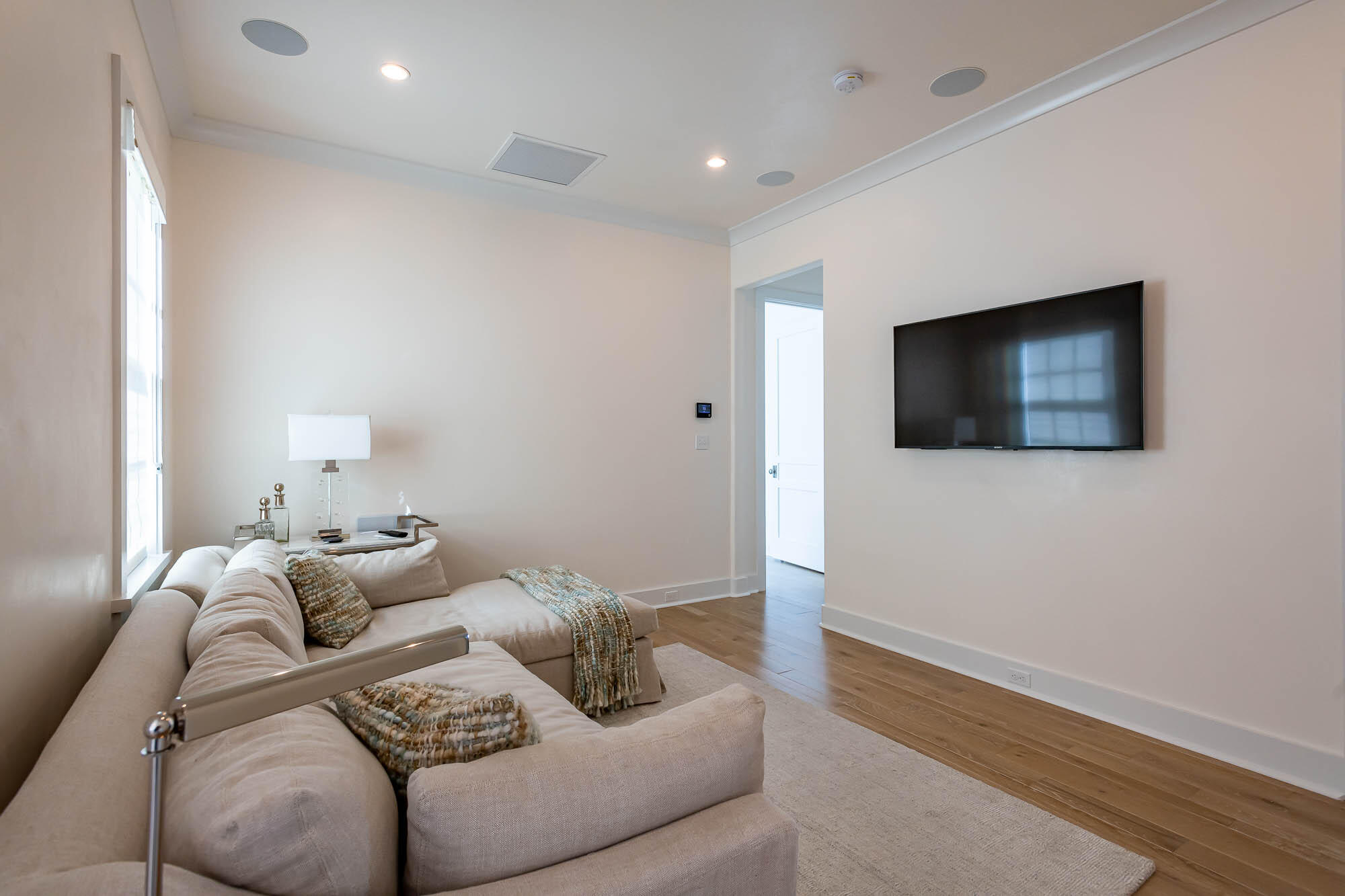 24 Sea Star Ct Inlet Beach Inlet Beach, FL 32461 - Photo 34 of 63 a living room with furniture and a flat screen tv