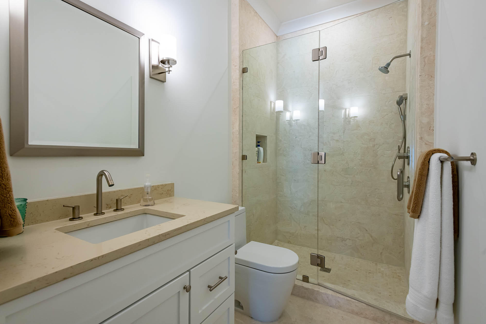 24 Sea Star Ct Inlet Beach Inlet Beach, FL 32461 - Photo 35 of 63 a bathroom with a sink a toilet and shower