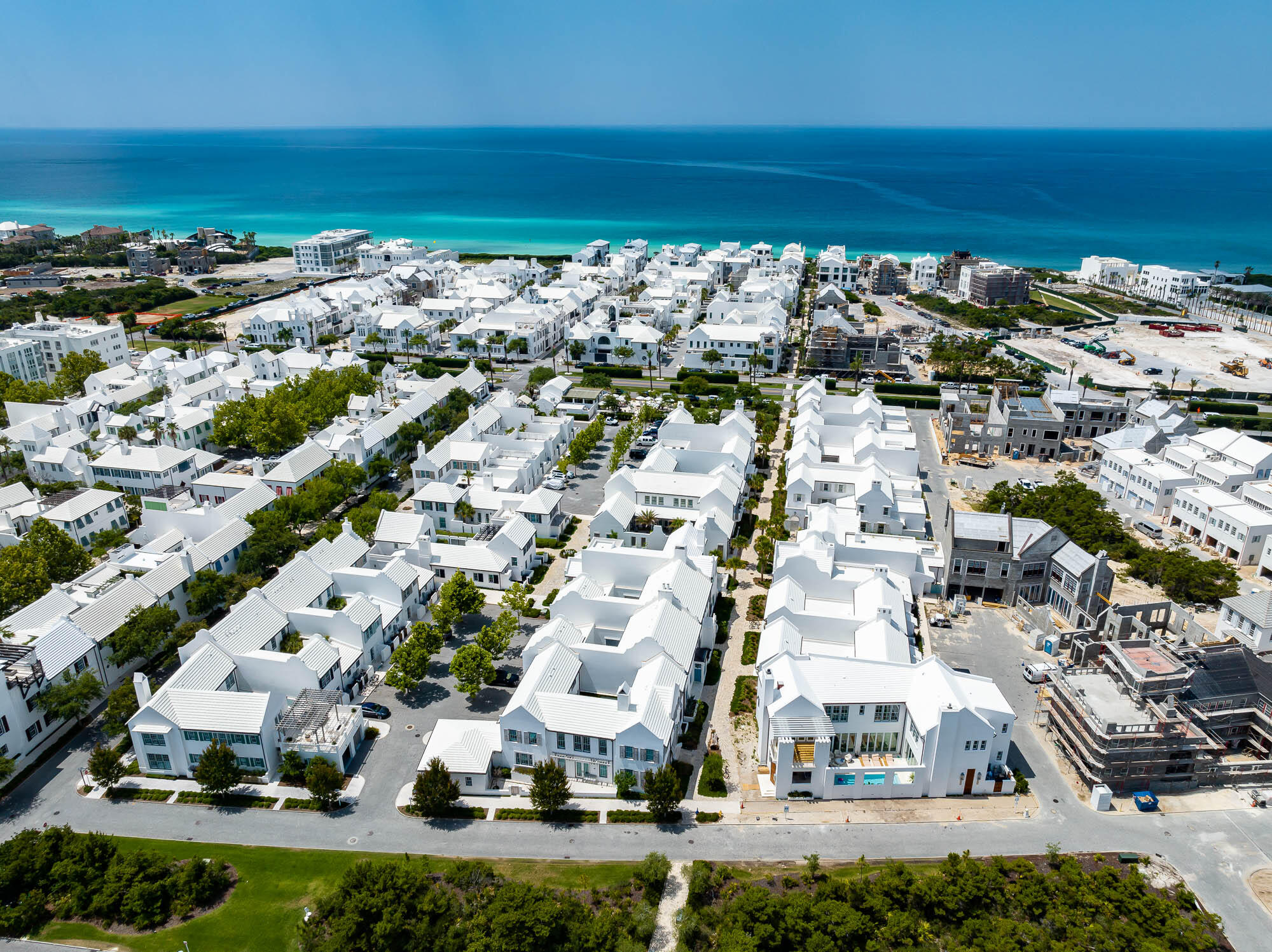 24 Sea Star Ct Inlet Beach Inlet Beach, FL 32461 - Photo 52 of 63 an aerial view of a city with lots of residential buildings ocean and mountain view in back
