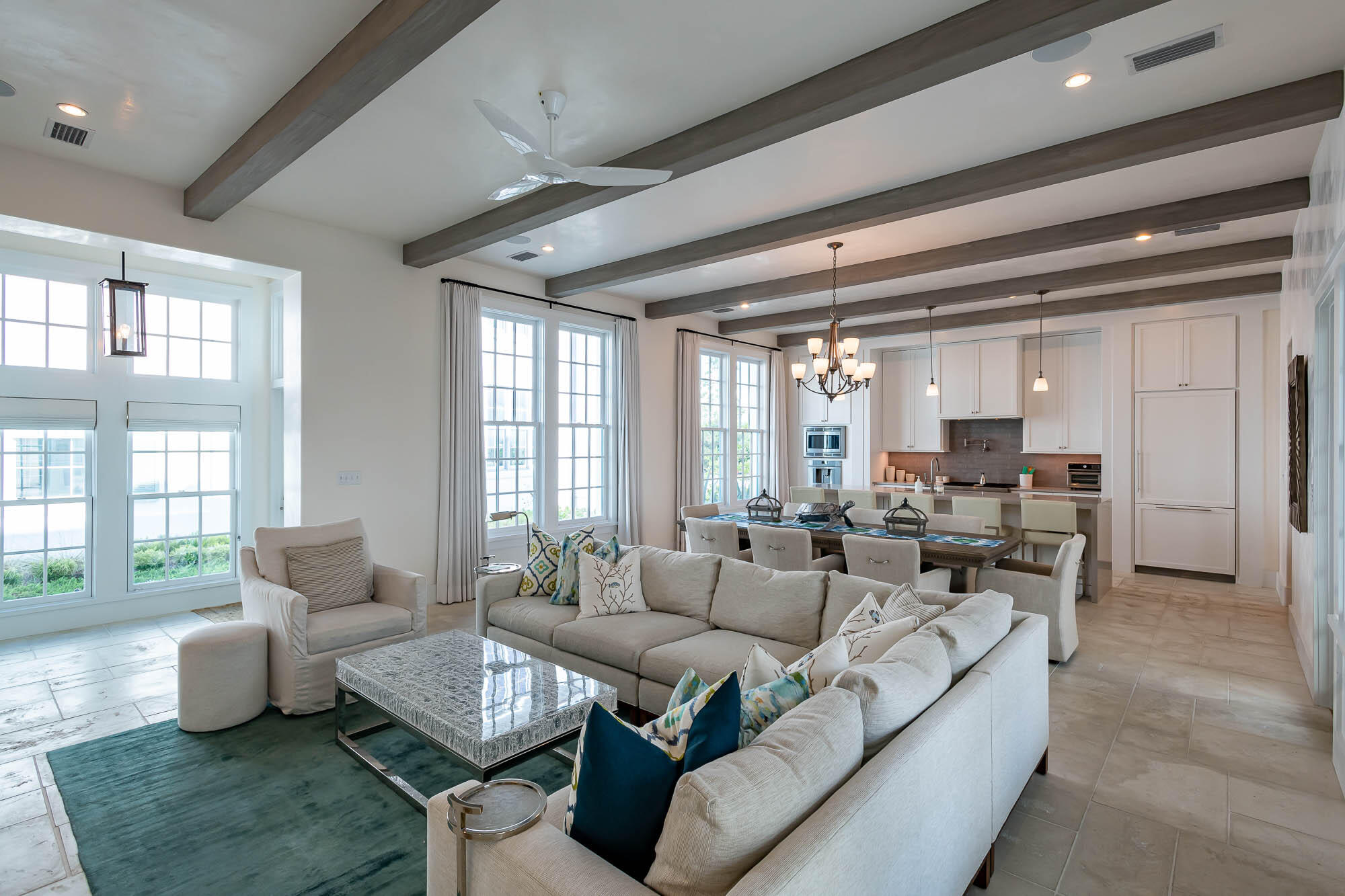 24 Sea Star Ct Inlet Beach Inlet Beach, FL 32461 - Photo 7 of 63 a living room with furniture and a large window