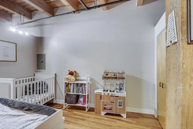 a view of livingroom with furniture and wooden floor