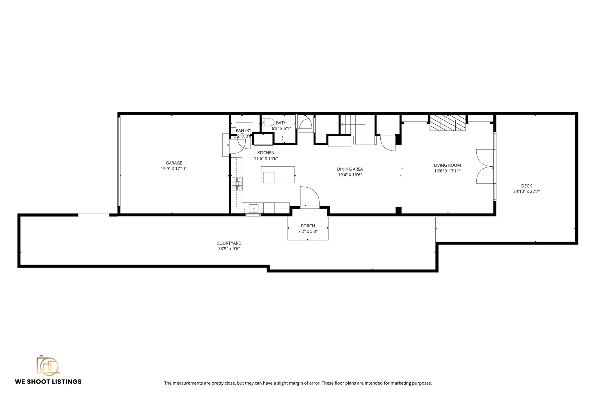 1902 West 25th Street Houston, TX 77008 - Photo 46 of 49 a picture of a floor plan