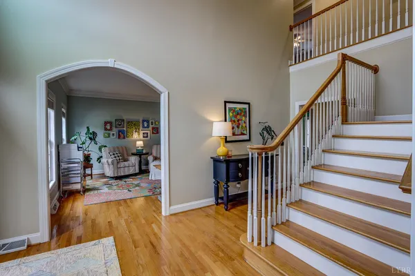 a bathroom with a sink vanity and a mirror