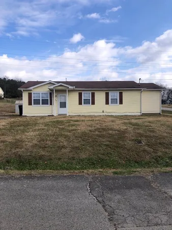 a front view of a house with yard
