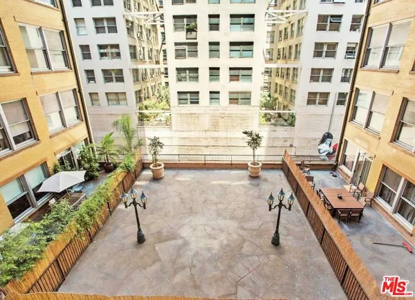 a view of hallway with a elevator