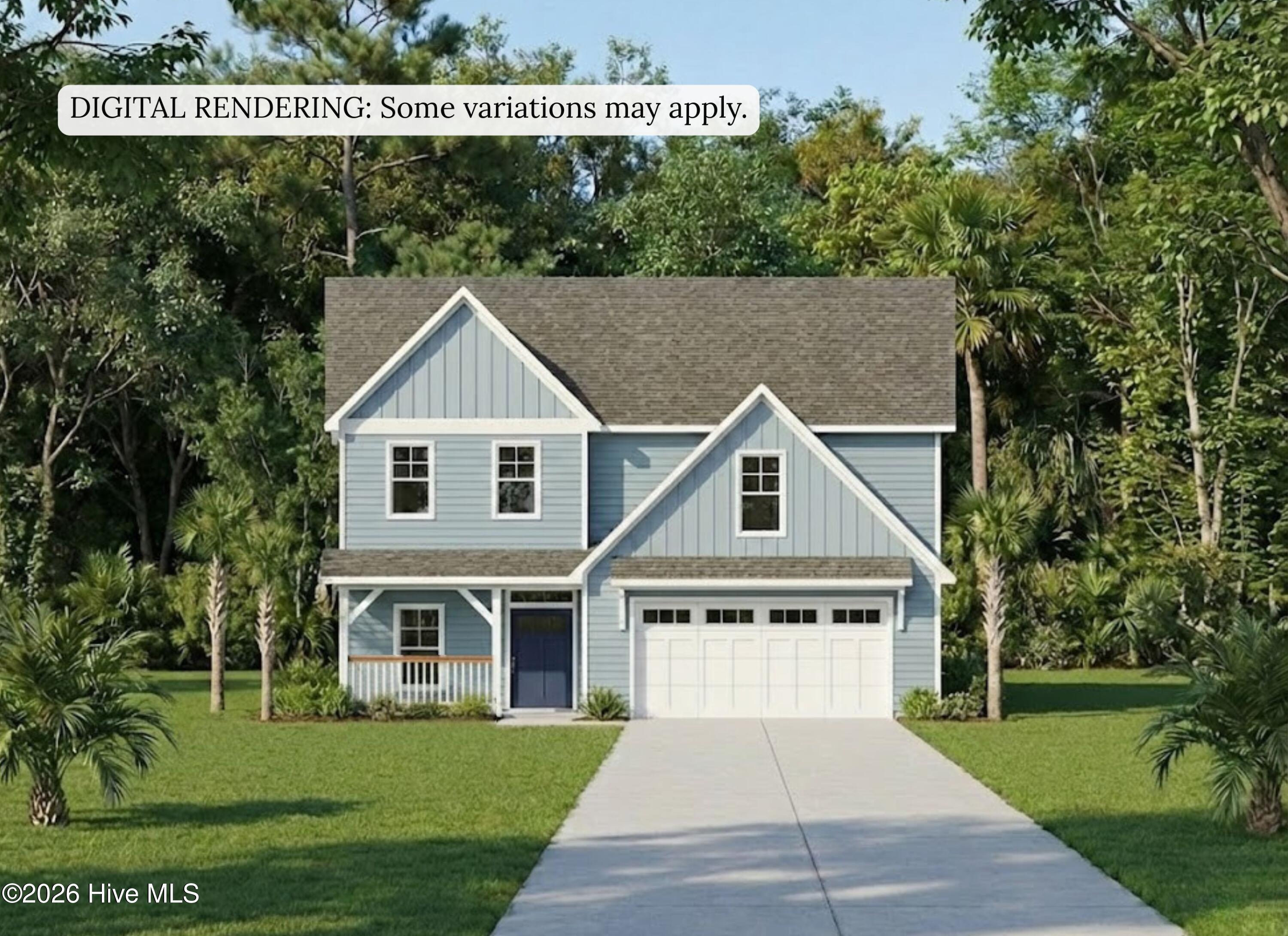 rendering front elevation