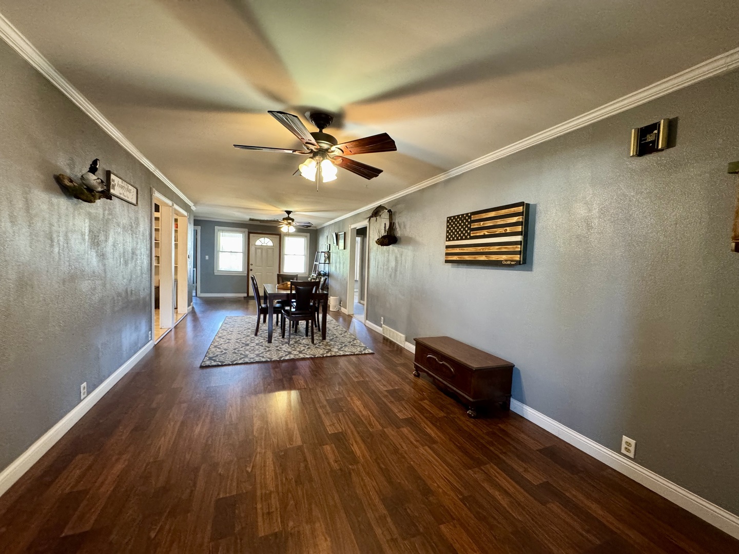 212 Mitchell Street Benton, IL 62812 - Photo 15 of 40 a view of a livingroom with furniture and a ceiling fan