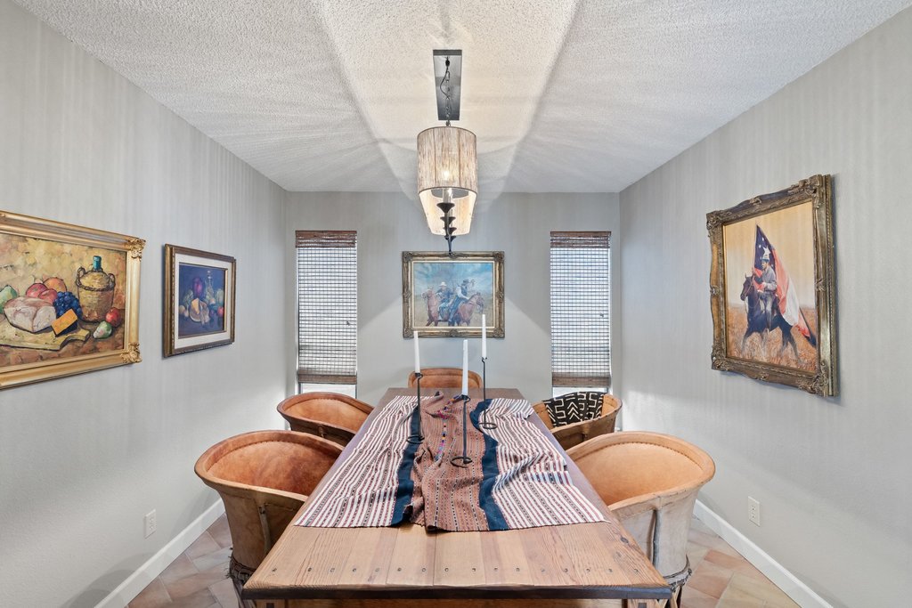 3500 Enfield Road, Unit E Austin, TX 78703 - Photo 13 of 40 The dining area invites everything from casual weeknight meals to holiday hosting.