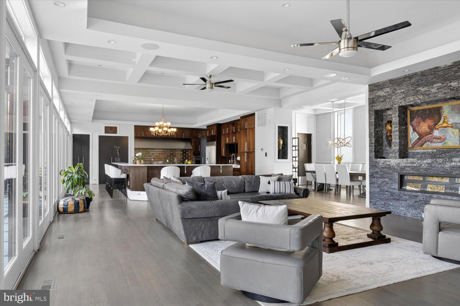 3017 Gates Road Northwest Washington, DC 20008 - Photo 8 of 92 living room looking to kitchen