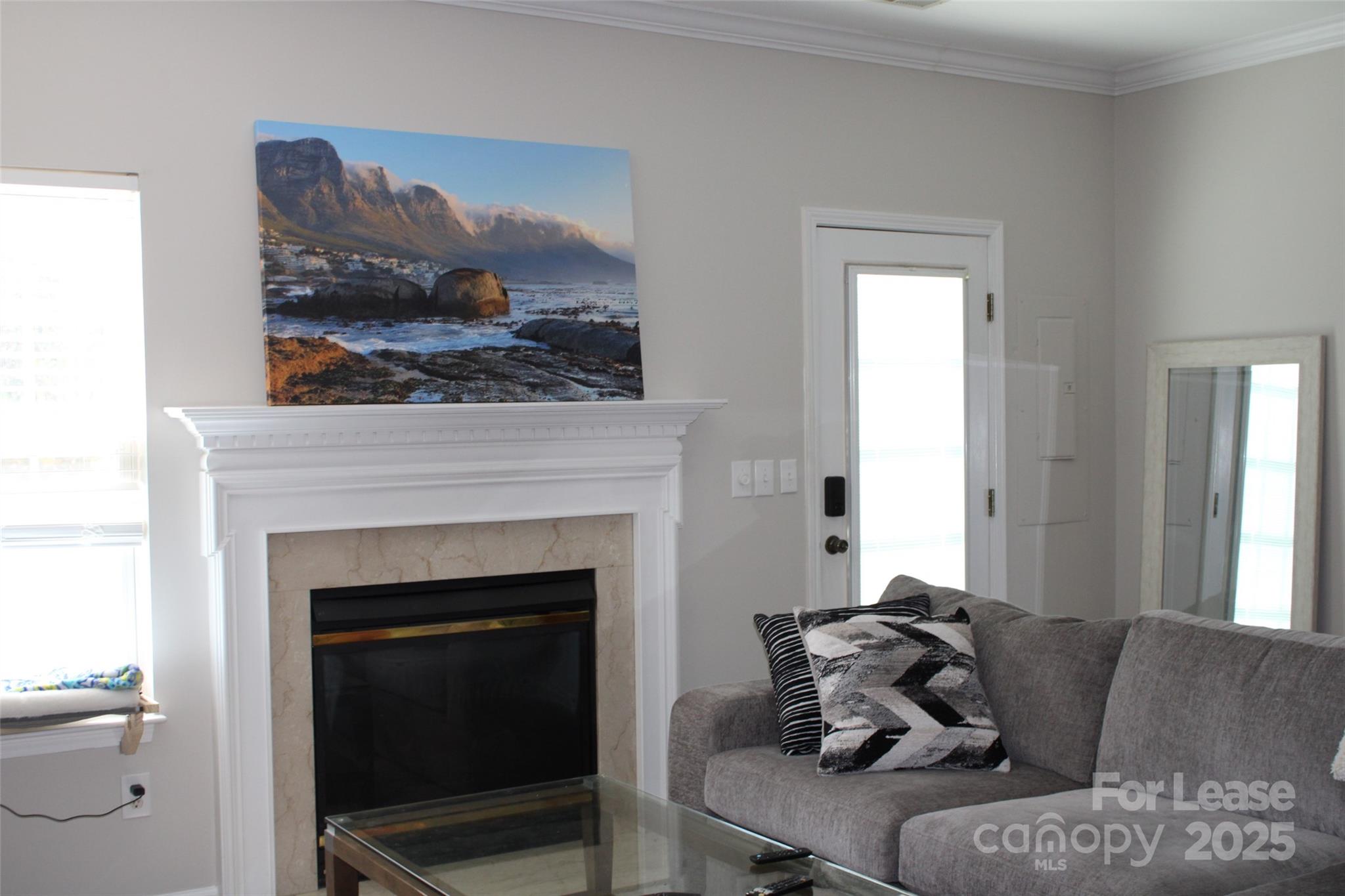 18630 Oakhurst Boulevard Cornelius, NC 28031 - Photo 5 of 20 a living room with furniture and a fireplace