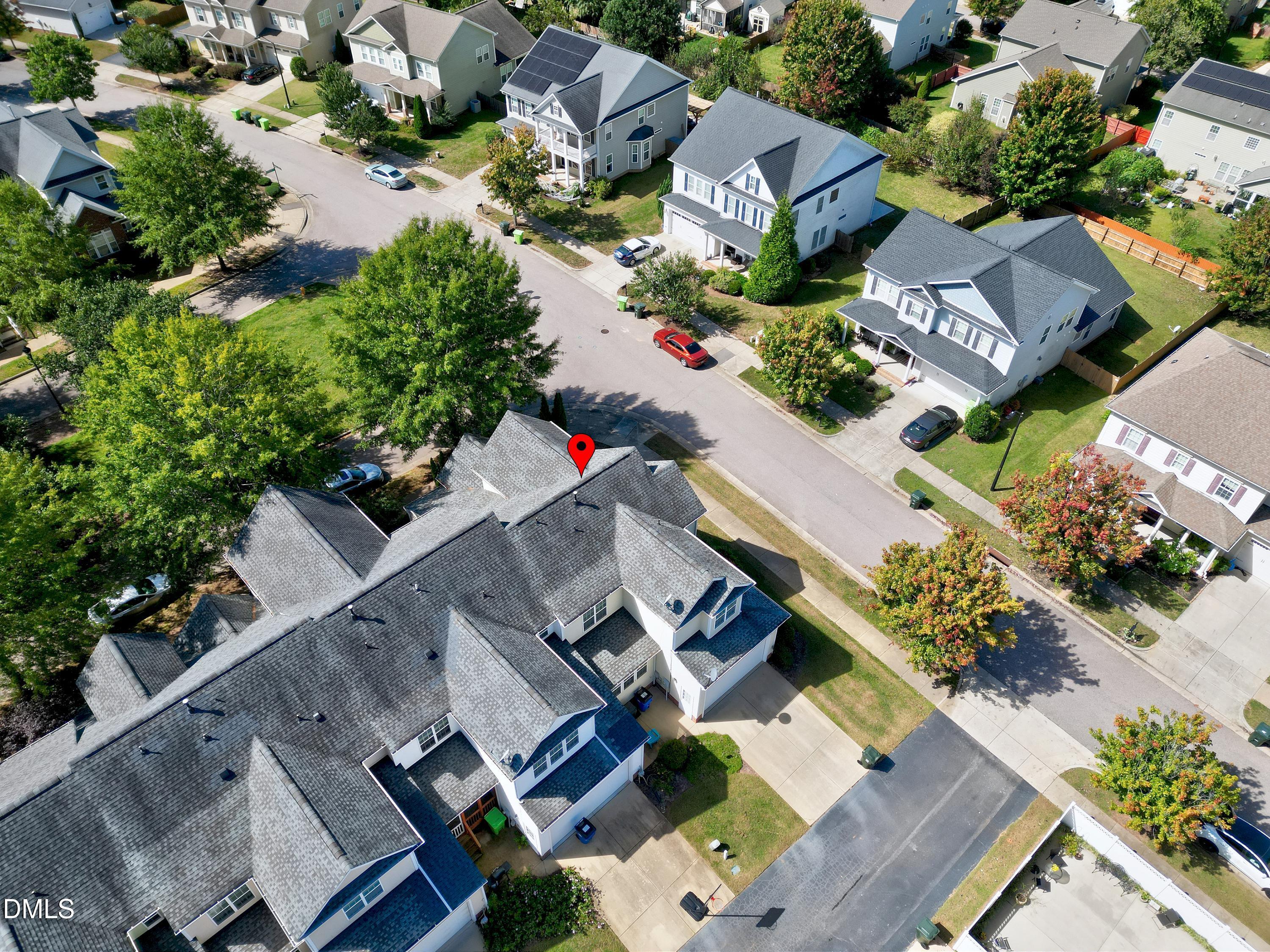 678 Democracy Street Raleigh, NC 27603 - Photo 54 of 67 an aerial view of residential houses with outdoor space