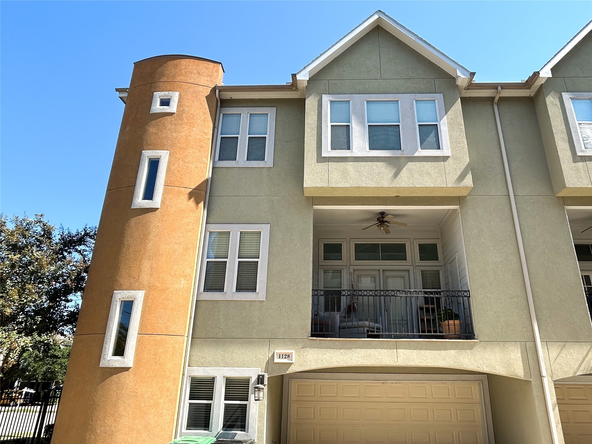 a front view of a house