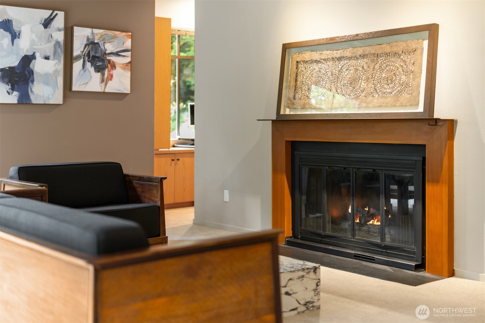 8151 Northeast Hidden Cove Road Bainbridge Island, WA 98110 - Photo 8 of 40 a view of living room with furniture and a window