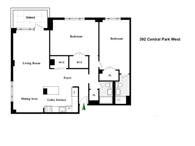 a view of a city with tall buildings