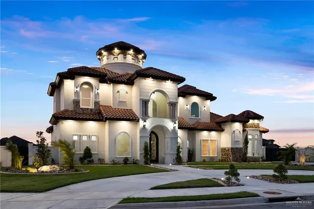 a front view of a building