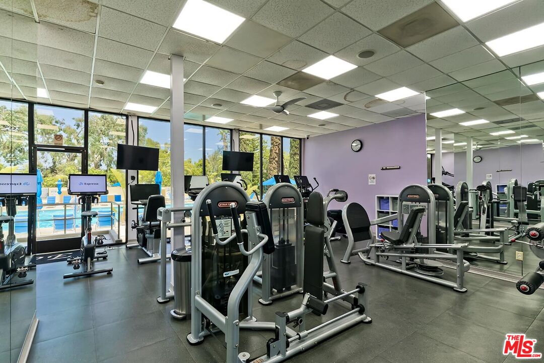 2160 Century Park East, Unit 503 Los Angeles, CA 90067 - Photo 12 of 22 a view of a room with gym equipment