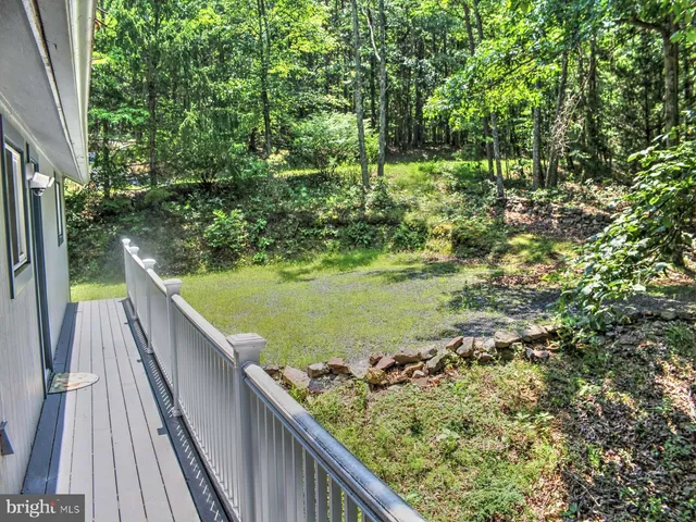a view of balcony with mountain view