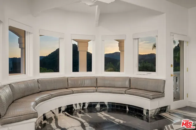 a view of a fireplace in a room