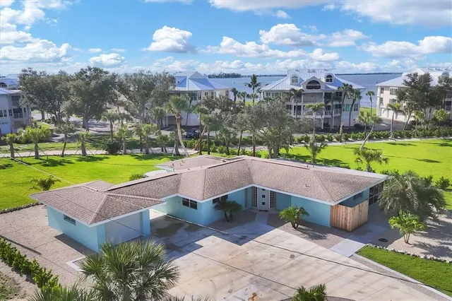a view of a backyard with a garden and plants
