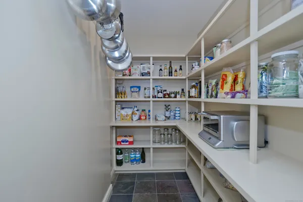 a room with storage and utility