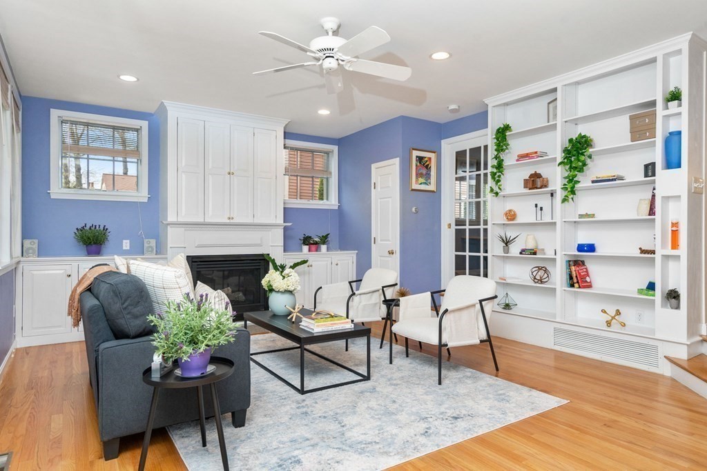 26 William Street Needham, MA 02494 - Photo 13 of 35 a living room with furniture and wooden floor