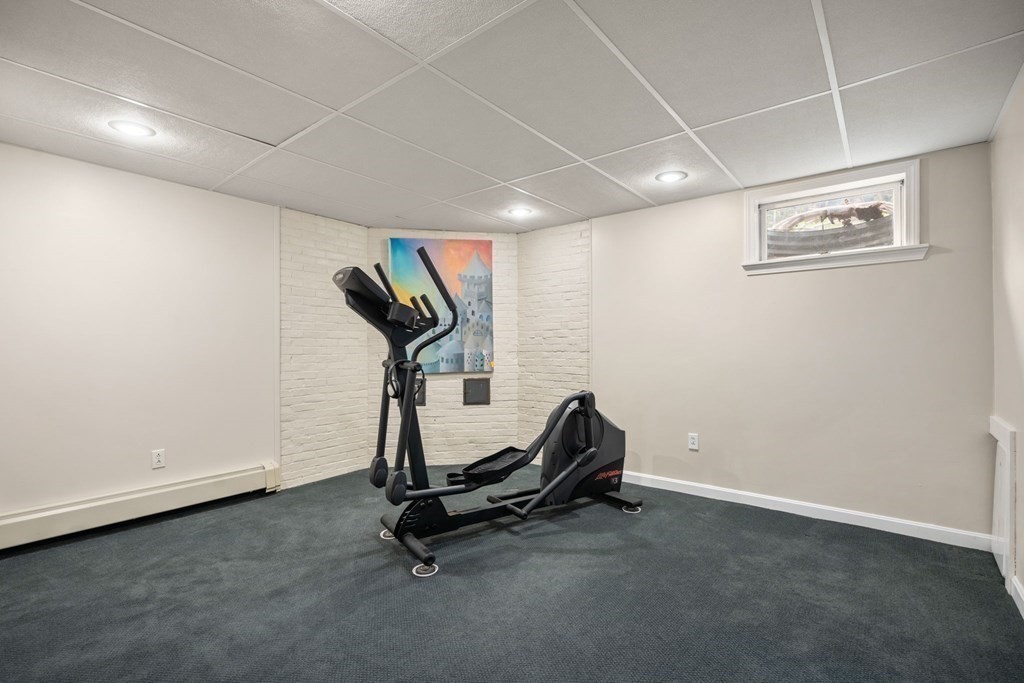 26 William Street Needham, MA 02494 - Photo 30 of 35 a view of a room with gym equipment