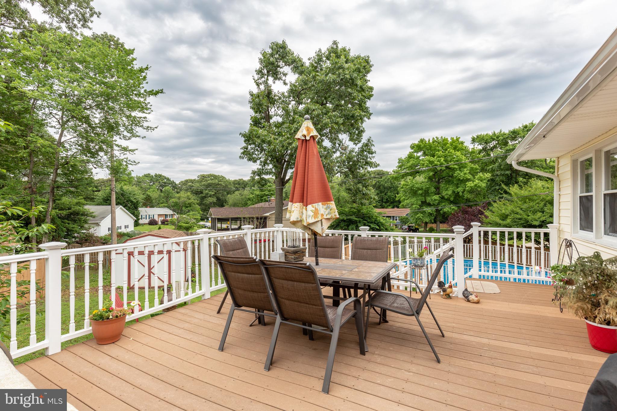 1578 Long Point Road Pasadena, MD 21122 - Photo 42 of 48 Deck overlooks back yard