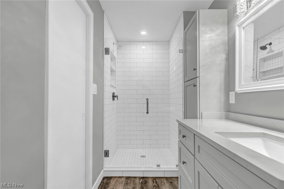 18230 Egbert Road Walton Hills, OH 44146 - Photo 23 of 34 Master Bathroom featuring a tiled walk-in shower.