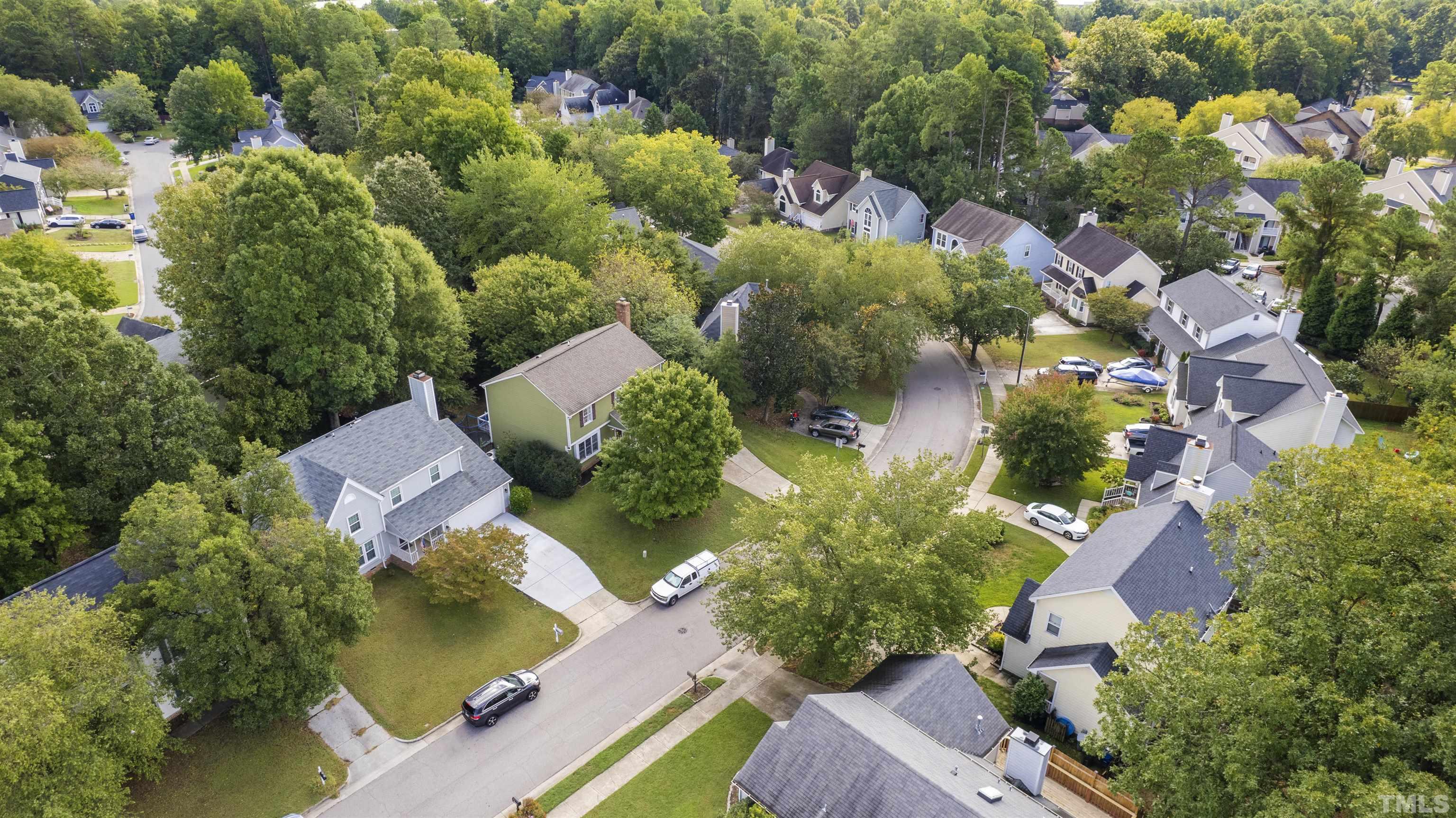 2309 Declaration Drive Raleigh, NC 27615 - Photo 29 of 30 an aerial view of residential house with outdoor space and swimming pool