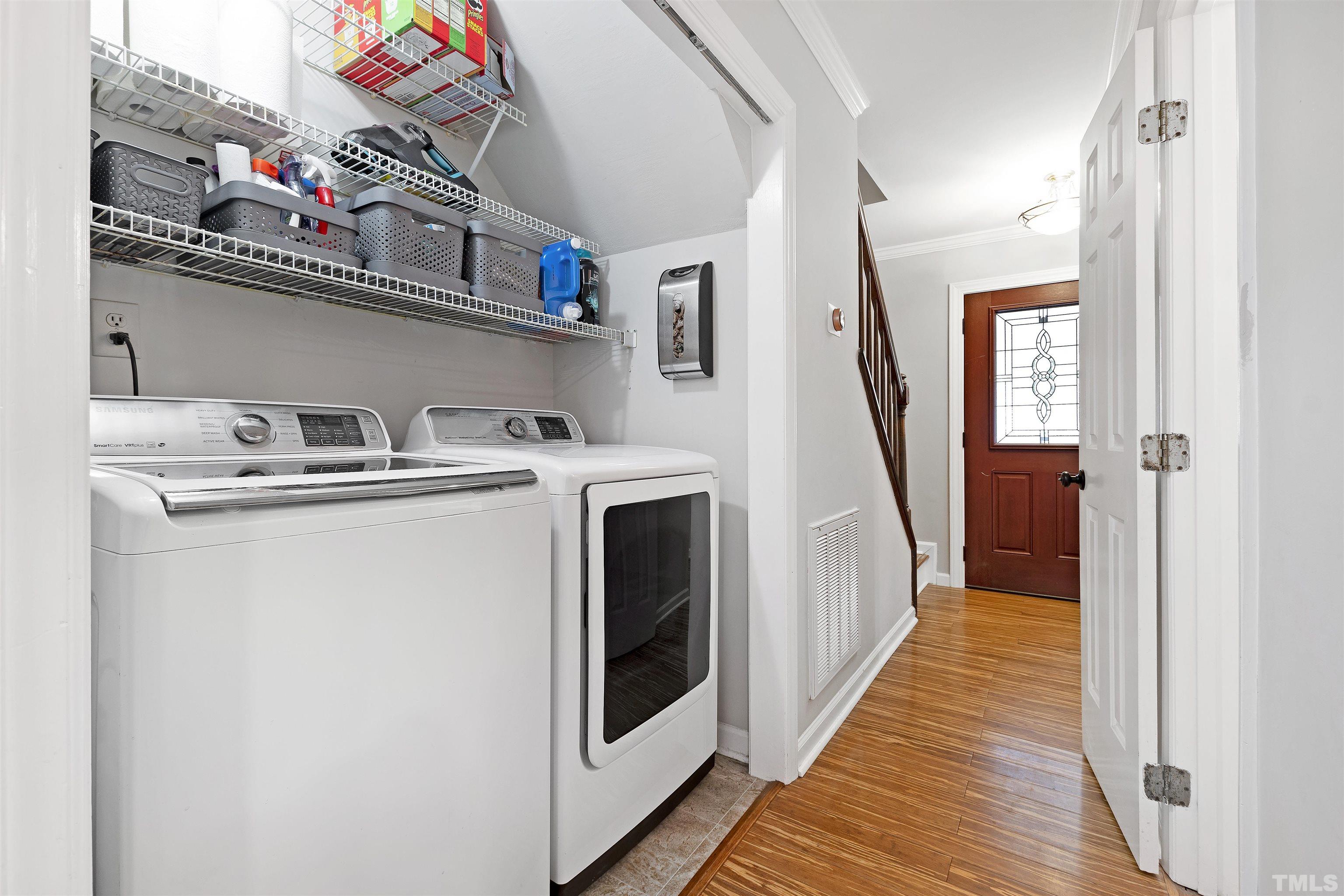 2309 Declaration Drive Raleigh, NC 27615 - Photo 30 of 30 a utility room with dryer and washer