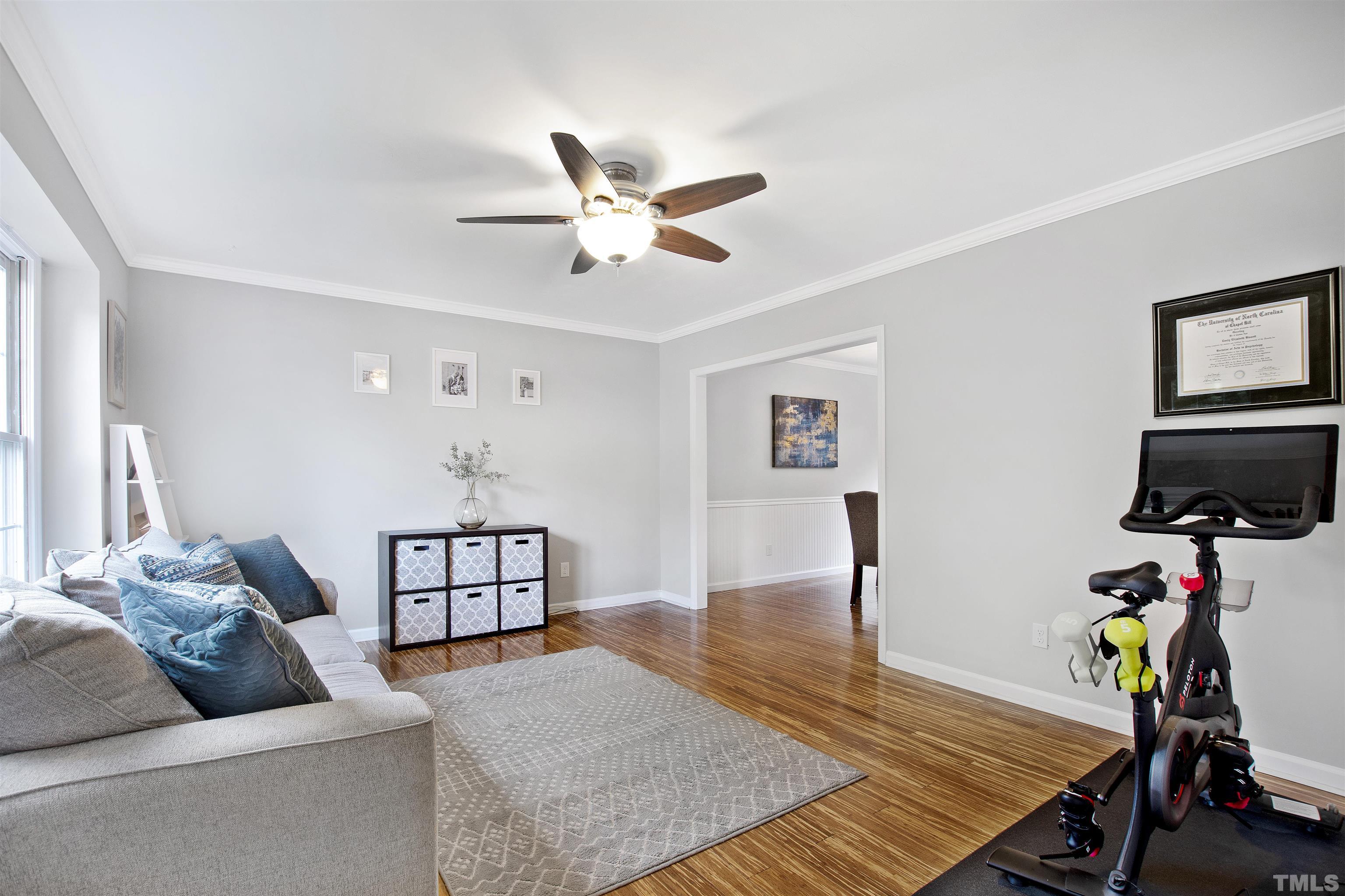 2309 Declaration Drive Raleigh, NC 27615 - Photo 9 of 30 a bedroom with furniture and a wooden floor