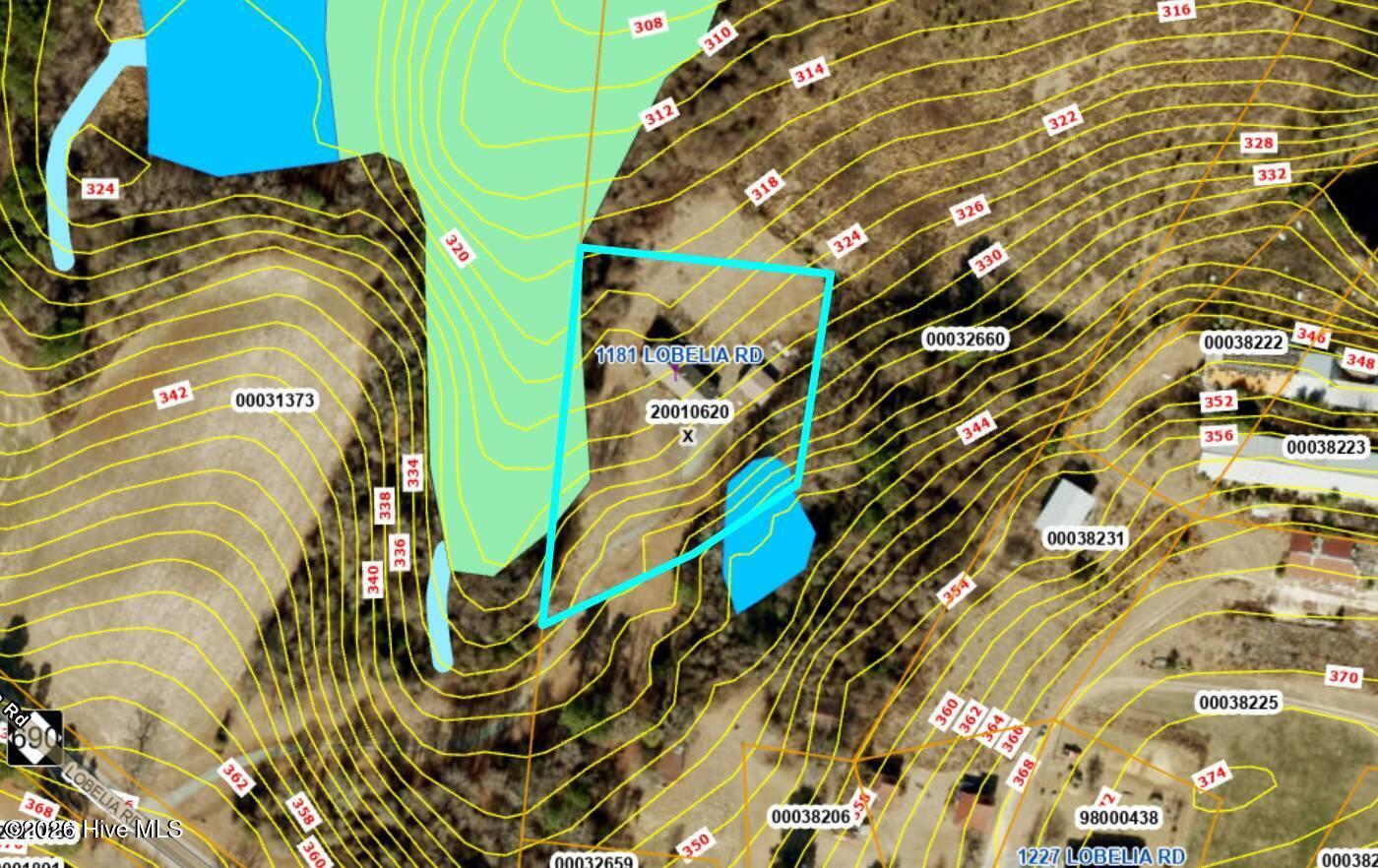 1181 Lobelia Road Cameron, NC 28326 - Photo 55 of 58 GIS Map Contour Wetlands