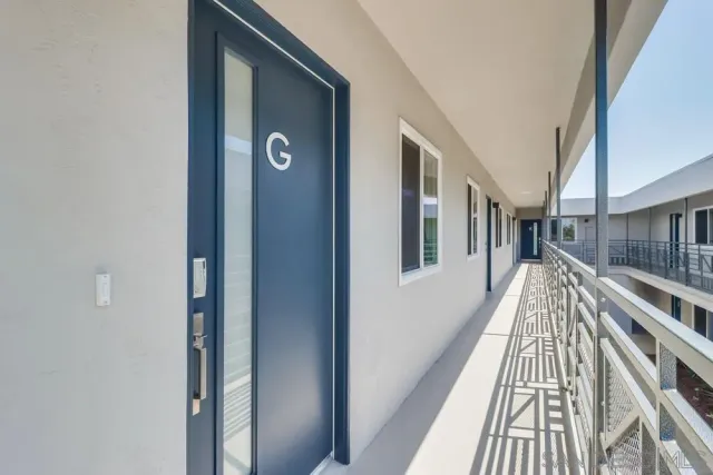 a view of balcony with a balcony