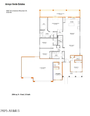 $633,290 | 9087 West Limestone Mountain Drive, Casa Grande, AZ 85194