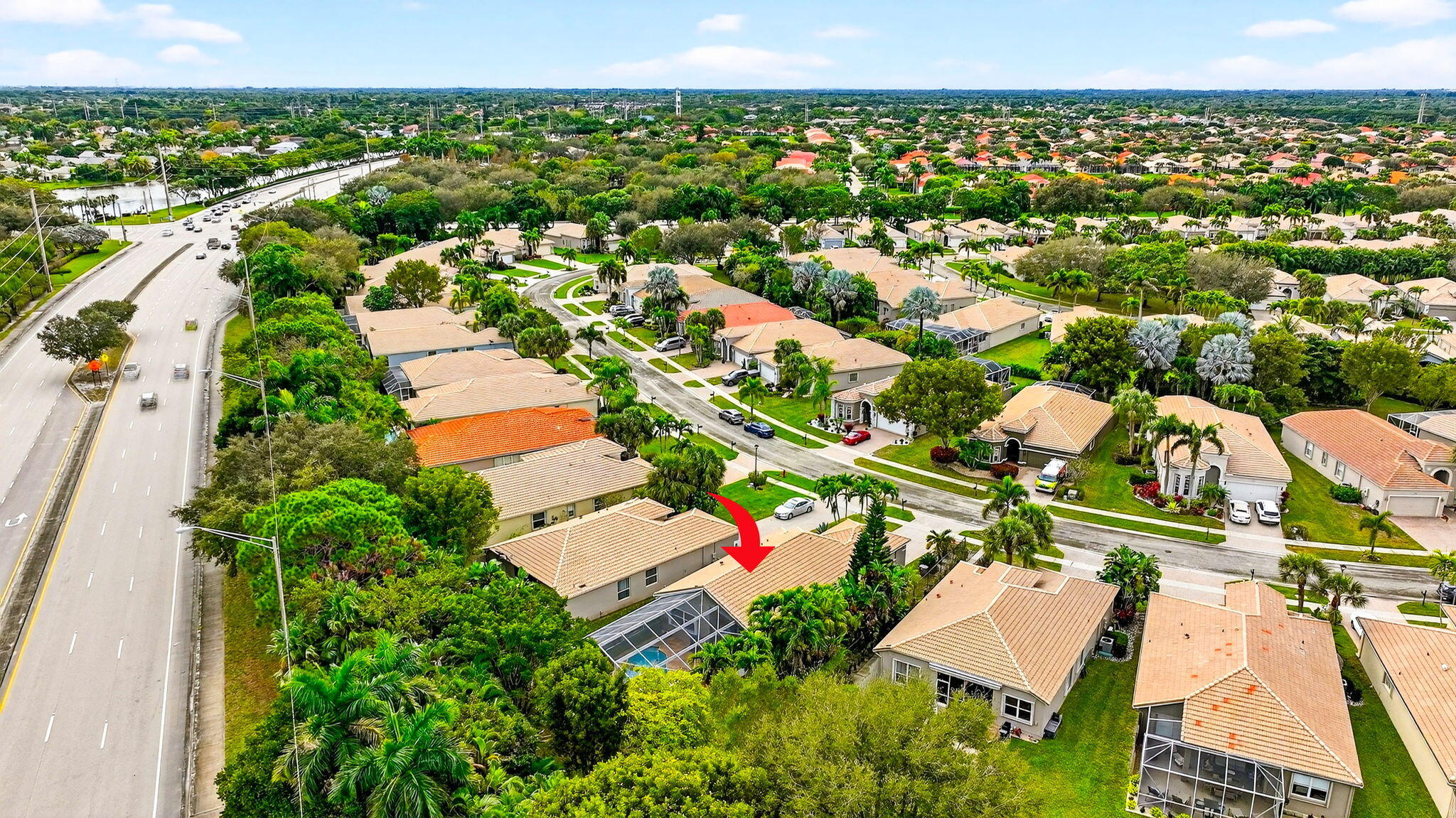 6737 Southport Drive Boynton Beach, FL 33472 - Photo 96 of 99 an aerial view of residential houses with outdoor space