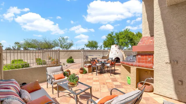 swimming pool view with sitting space and garden view