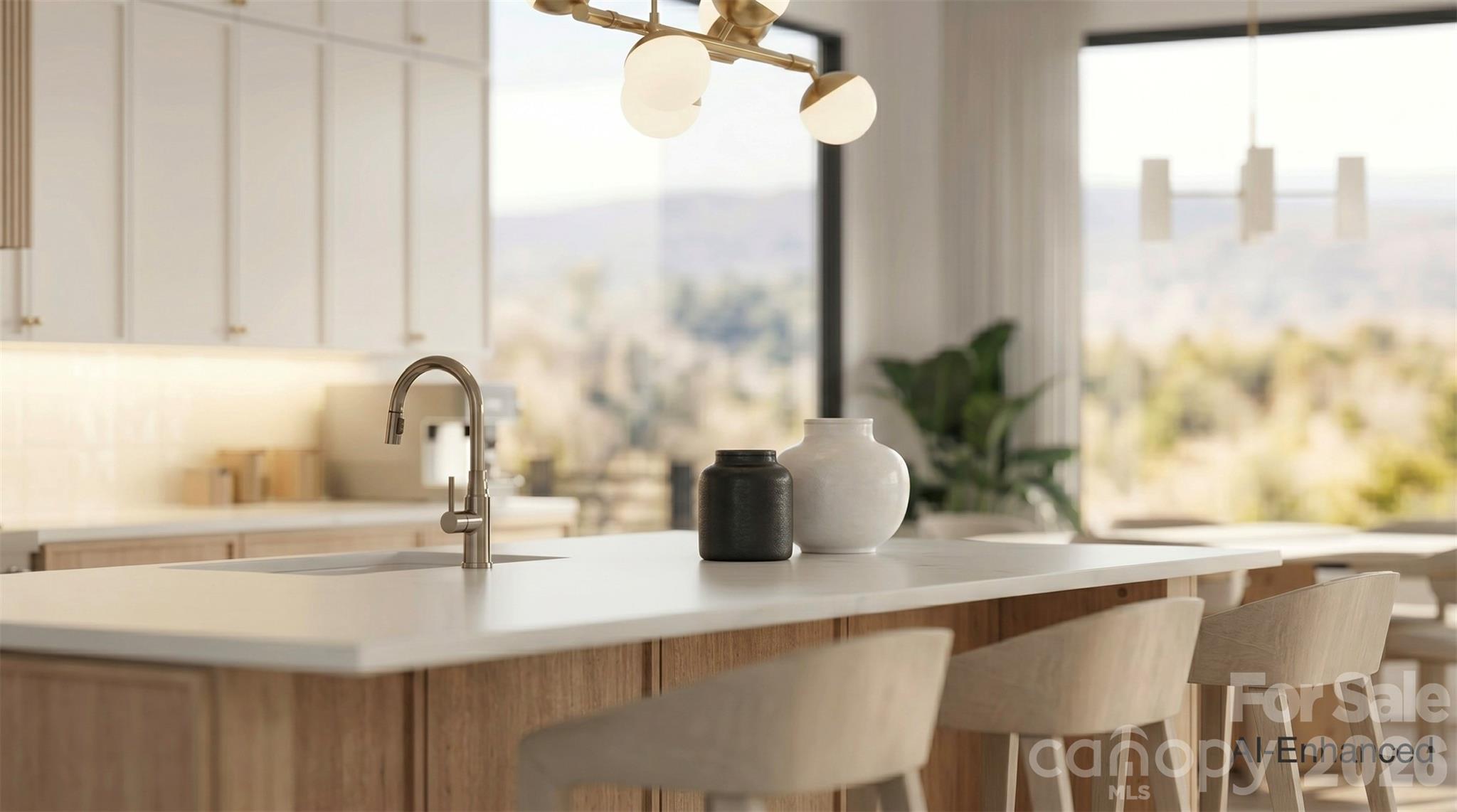 12 Falling Waters Trail Arden, NC 28704 - Photo 12 of 31 a kitchen with a sink and a potted plant