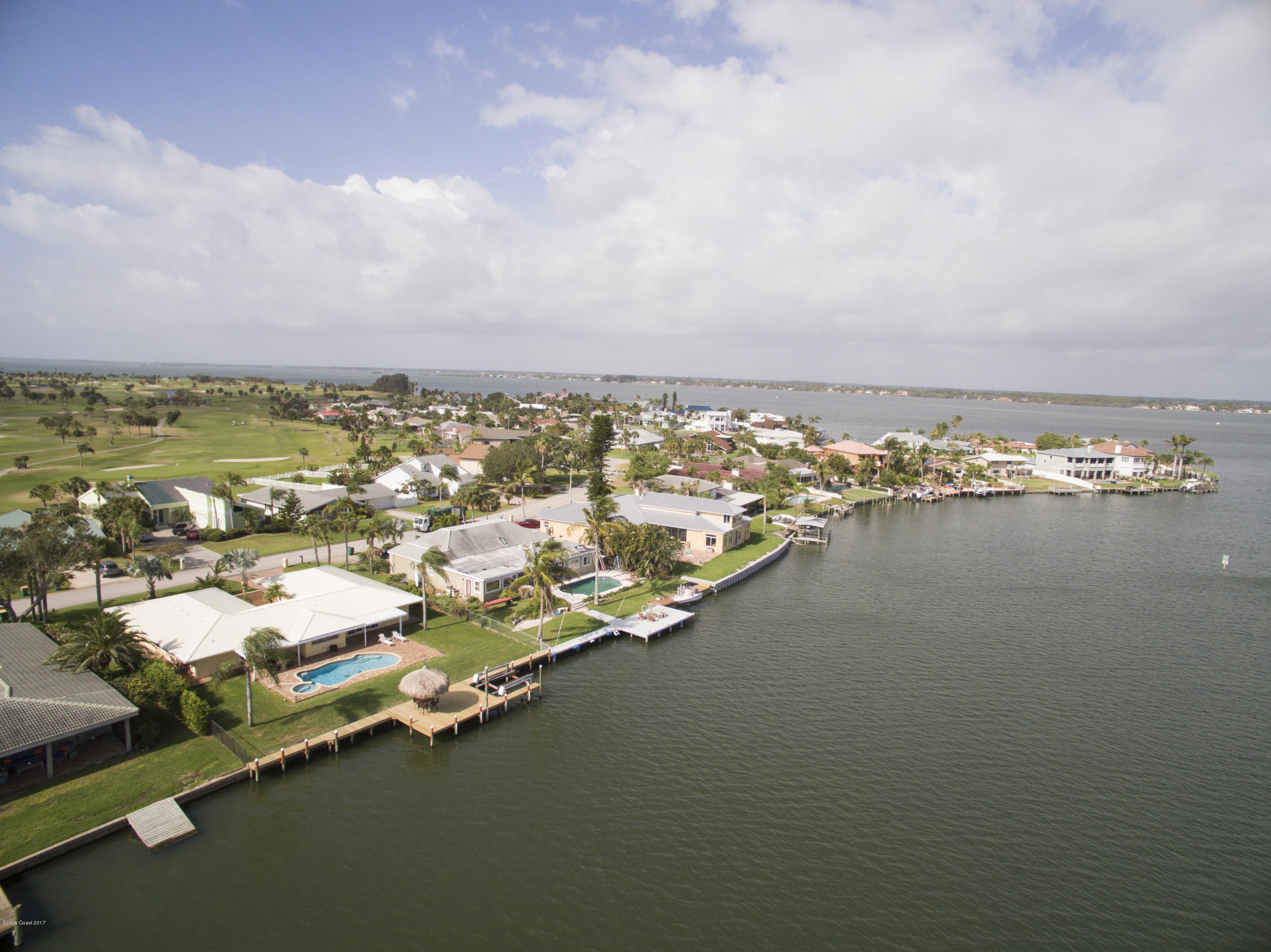27 Country Club Road Cocoa Beach, FL 32931 - Photo 4 of 25 River Aerial