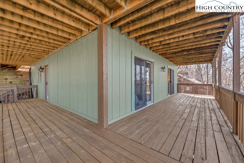 198 Laurel Hill Lane Boone, NC 28607 - Photo 41 of 50 a view of backyard with wooden floor