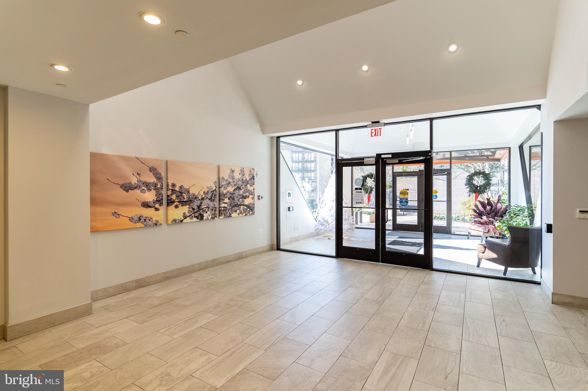 1301 North Courthouse Road, Unit 701 Arlington, VA 22201 - Photo 19 of 22 Lovely building entrance foyer