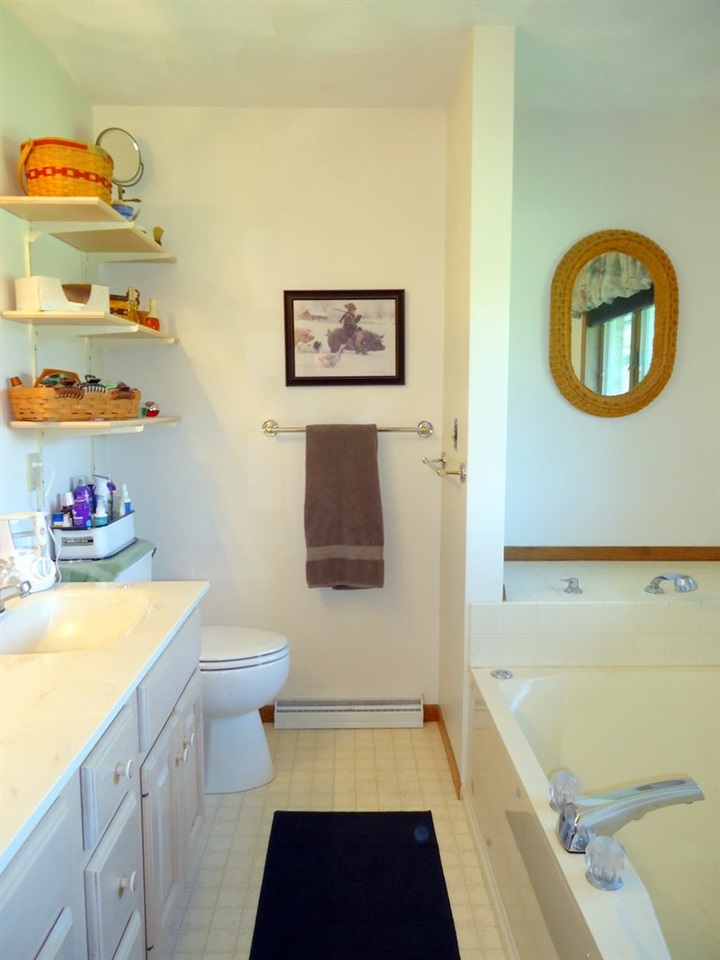 3105 West Forest Road Freeport, IL 61032 - Photo 18 of 25 a bathroom with a tub sink and a mirror