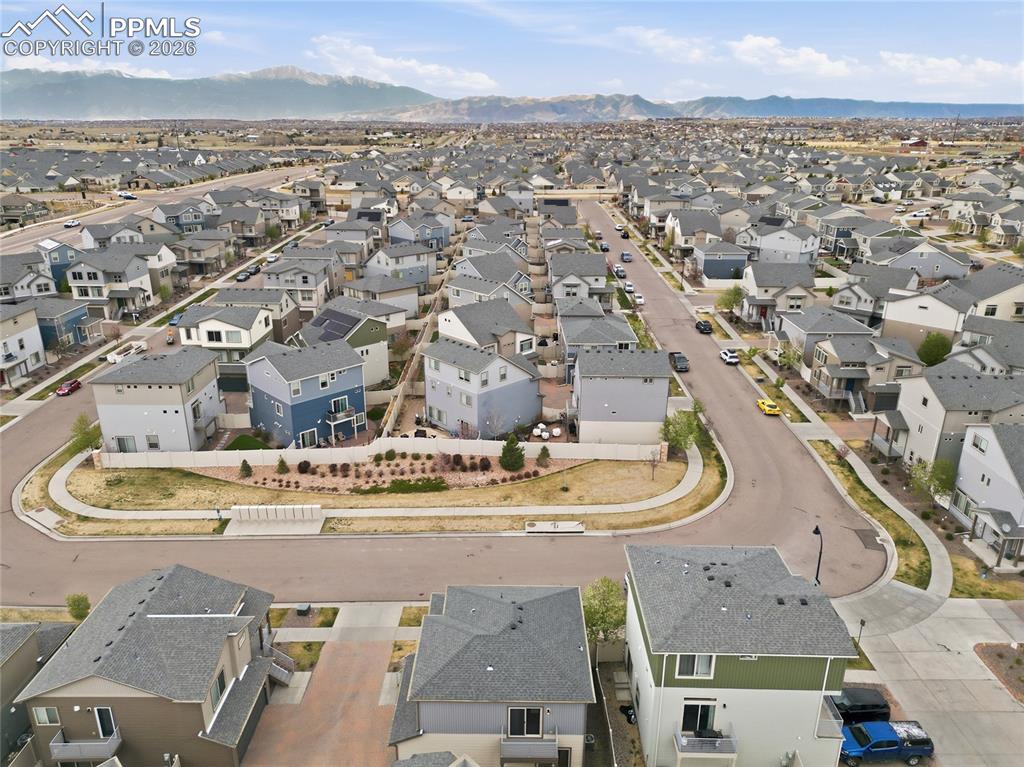 9414 Timberlake Loop Colorado Springs, CO 80927 - Photo 38 of 40 Aerial view of property's location with nearby suburban area