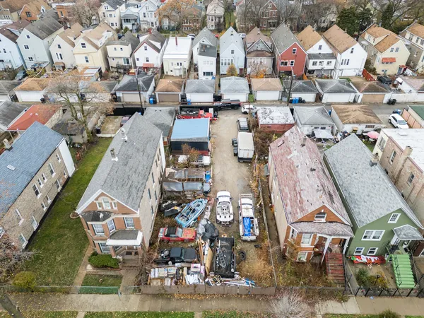 an aerial view of a